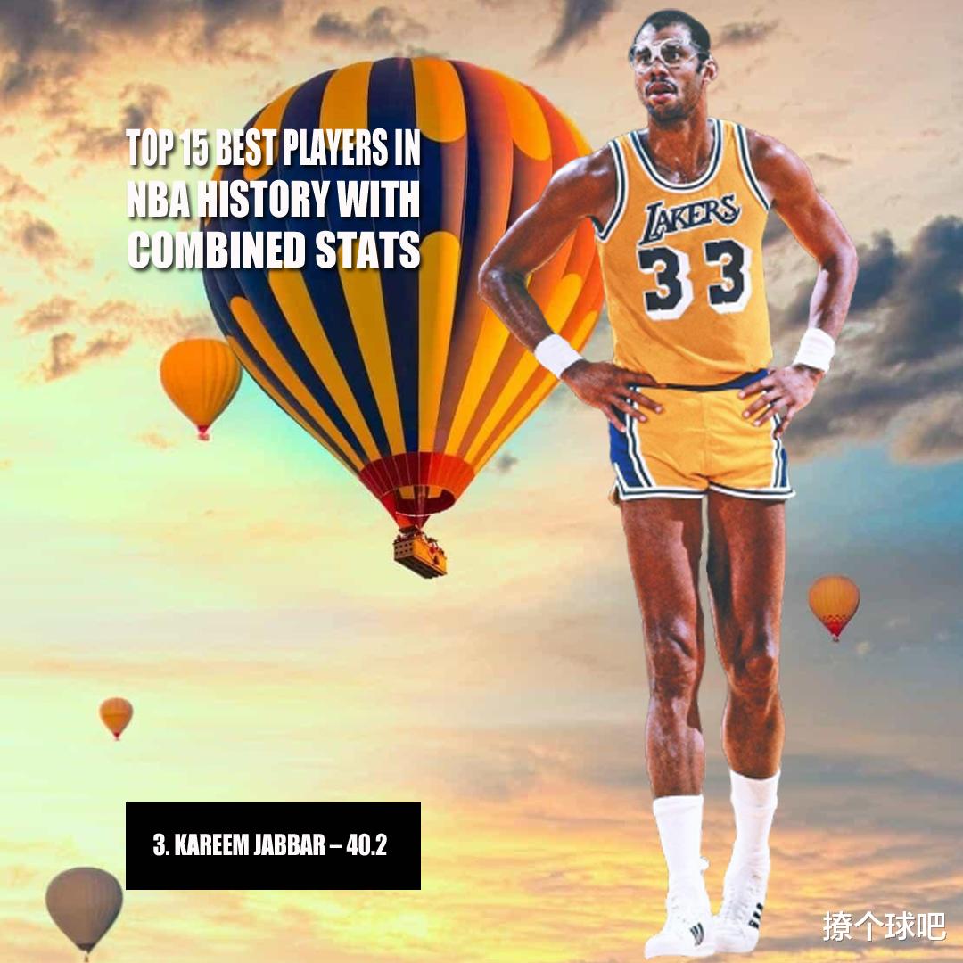 「迈克尔·乔丹」美媒曝NBA历史数据前15球员,杜兰特第8威少第11,詹姆斯屈居第2!