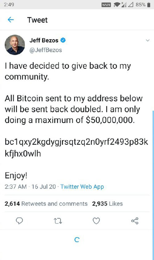 Twitter|黑客入侵多位名人推特账号,以比特币交易,特朗普:为什么没有我