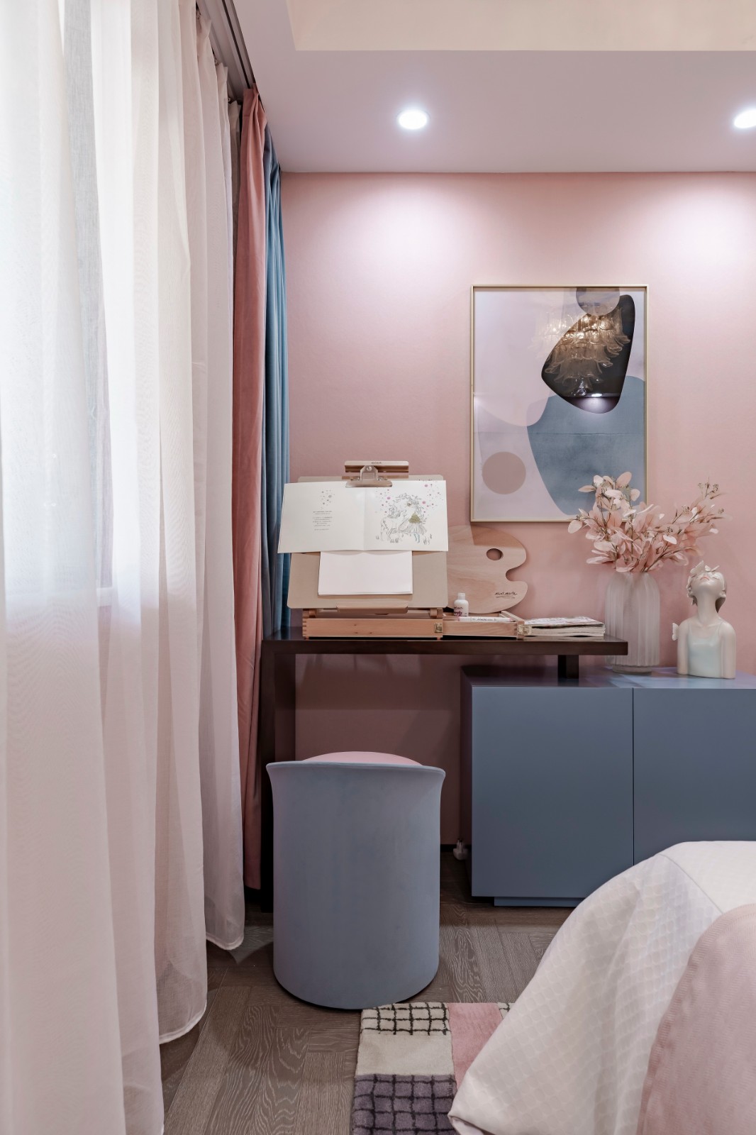 [设计师]这才是轻奢风，135㎡现代装修设计，入户第一眼，就是开阔感