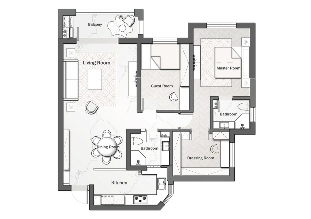 |轻奢风格设计,这样超时髦!