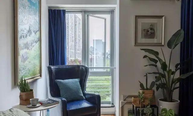 【】40平方超小户型装修案例，冷暖配色，光线充足，一个知性的小家