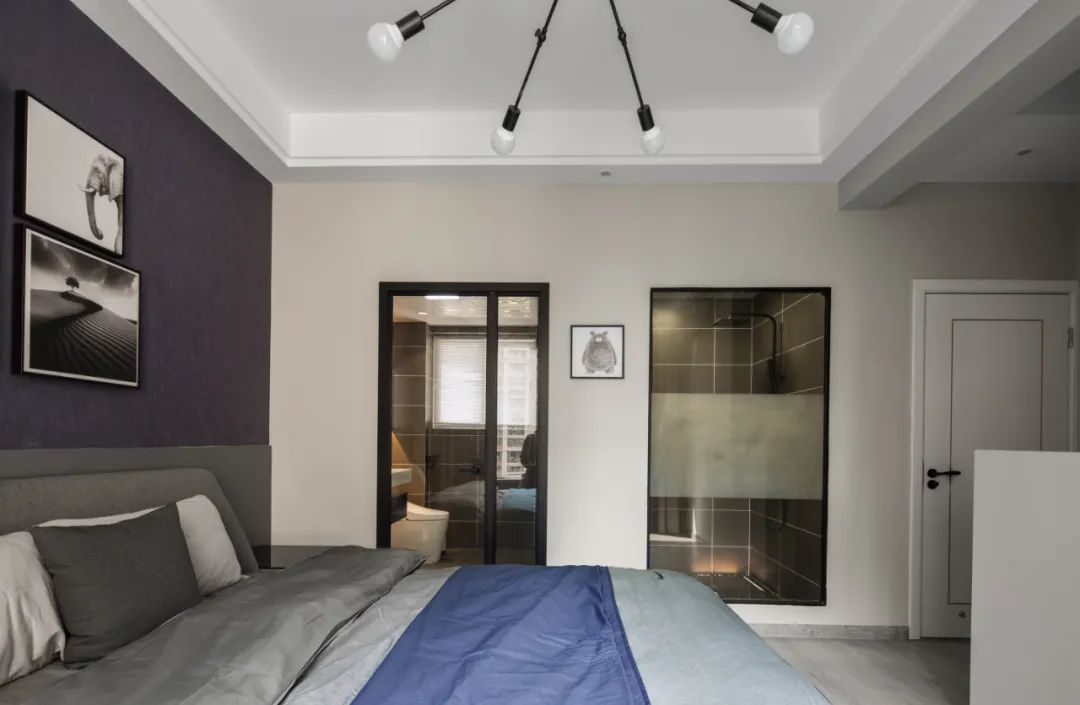 ▲114㎡现代极简风，精致的高级灰，营造出硬朗的舒适