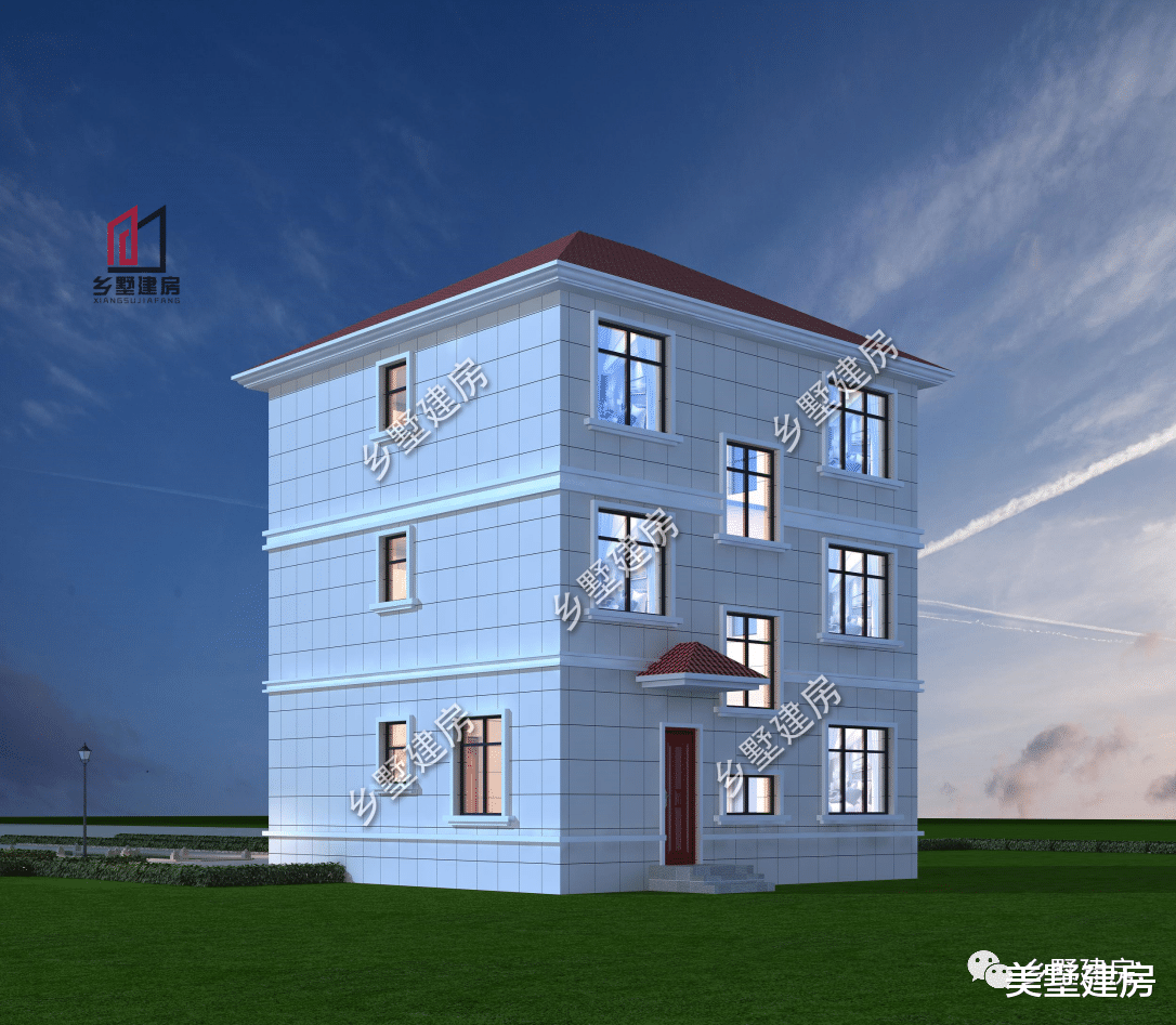 |别致欧式来袭，占地100平的三层空间，造价不高很实用！