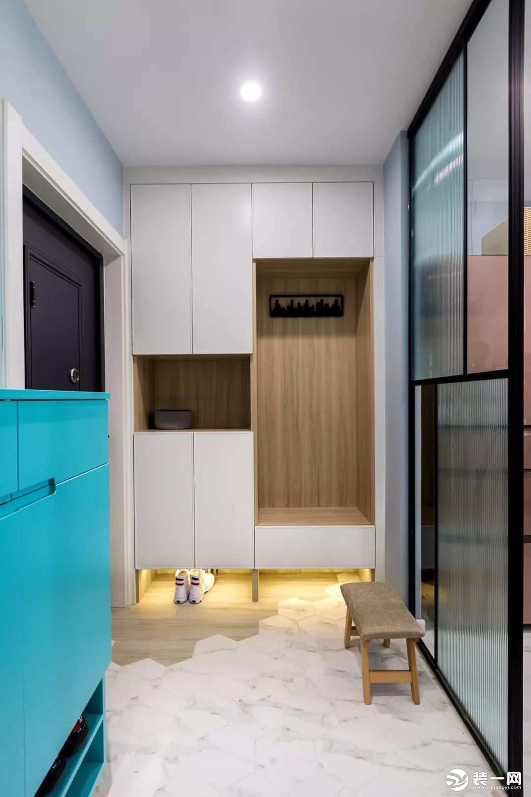 100㎡轻奢马卡龙色彩，收纳柜的巧妙使用令人大开眼界！