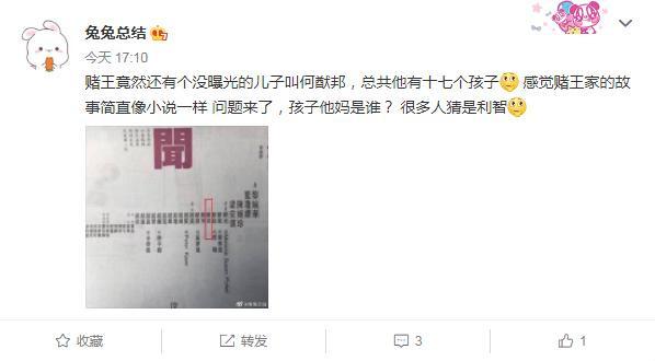 赌王■赌王神秘子身世成谜,疑是李连杰老婆所生,电视剧都不敢这么演