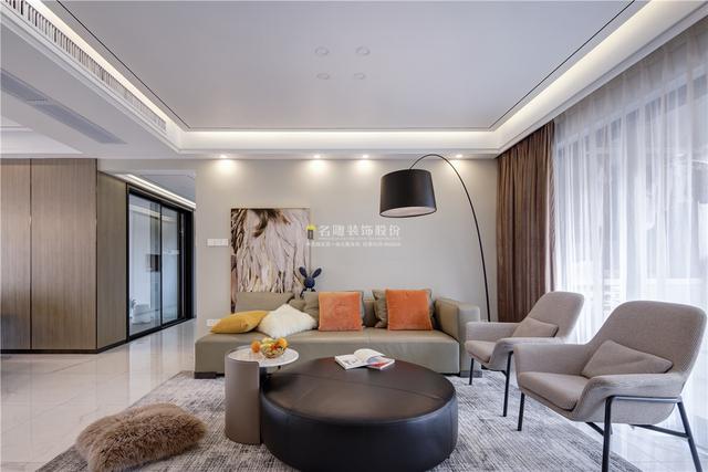 |170㎡复式现代简约装饰实景，时尚唯美