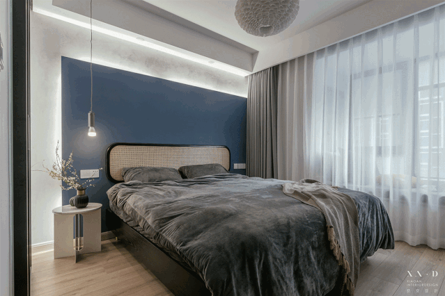 「」126㎡现代都市风格新房装修,玄关+沙发背景墙转角遇到爱!