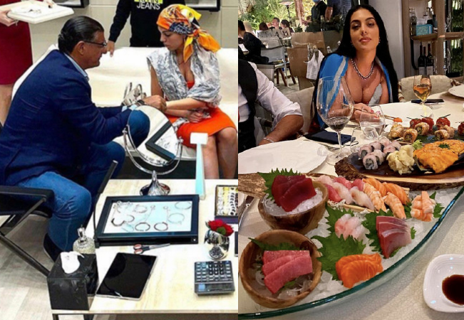 乔治娜|乔治娜疯狂炫富！从头到脚全是名牌，C罗年赚7亿随便花，太享福