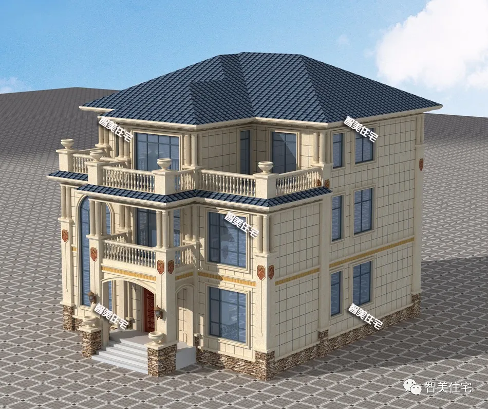 【】人人都想要的简欧风格别墅，客厅挑空，造型既美又大气