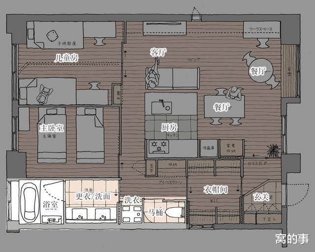 衣帽间|日本住宅的智慧，全藏在这套74㎡的房子里了，住起来真的超舒服！