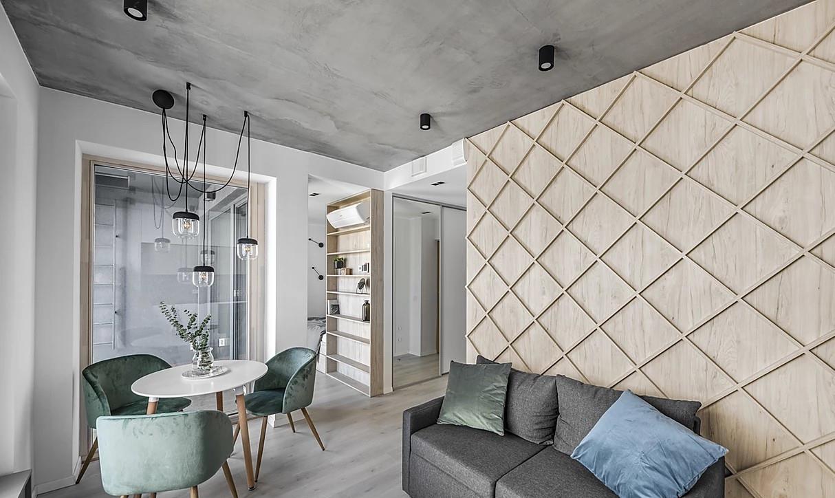 ▲麻雀虽小五脏俱全，30㎡单身公寓这样装，不比别人家精装修差多少