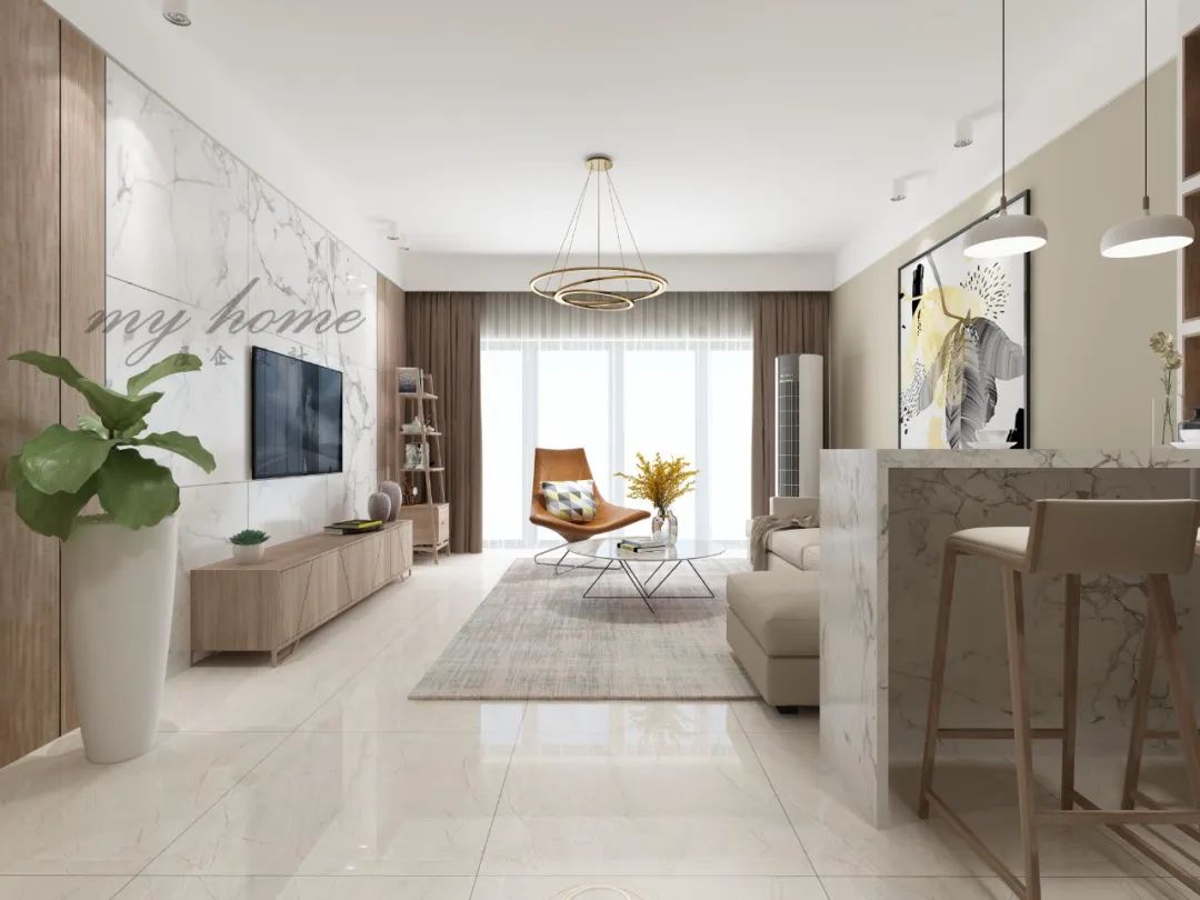 『』电视墙除了刷漆,还有什么简洁耐看的方案?