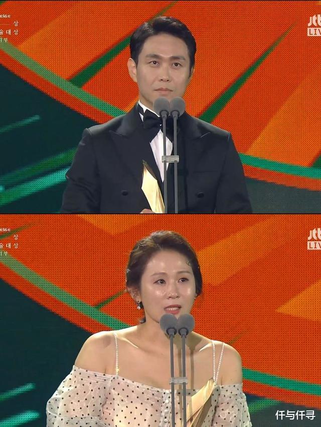 颁奖礼：韩国百想大赏生图出街：帅气贵公子变油腻男，影后夫妻满脸油光