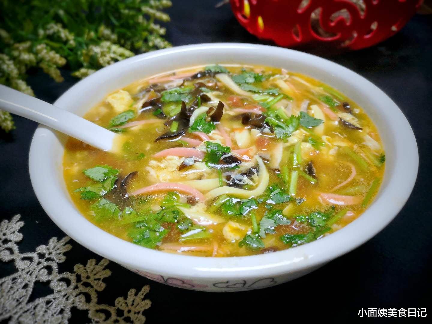 酸辣汤|天凉了，就得来一碗酸辣汤，暖胃发汗助消化，从头到脚都暖暖的！