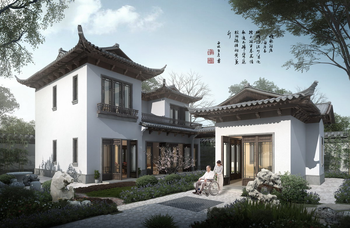 「」乡村别墅设计丨中式院子，东方庭院之美