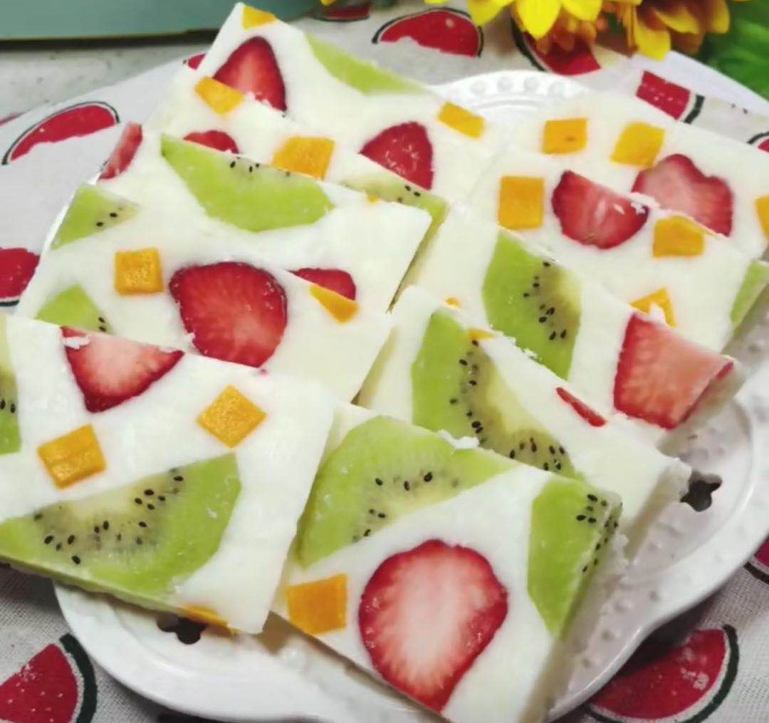 【果冻】DIY新鲜水果果冻，好看又好吃，适合孩子解暑