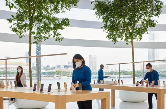 微距镜头|苹果全球第一家水上店铺亮相，设计感十足！