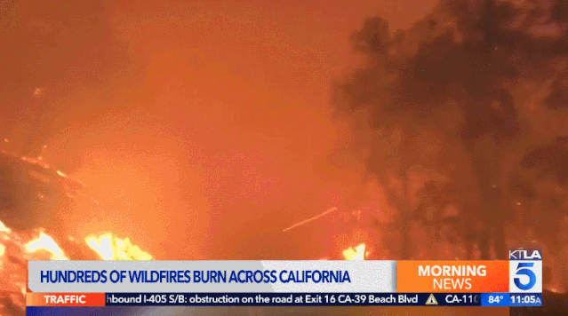 美國一天內遭遇10849次落雷，加州數百個火災現場宛若地獄-圖7