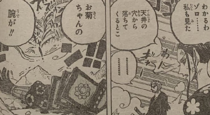 奎因|海贼王997话细节：阿普手臂被砍掉，奎因的枪也被索隆打掉了