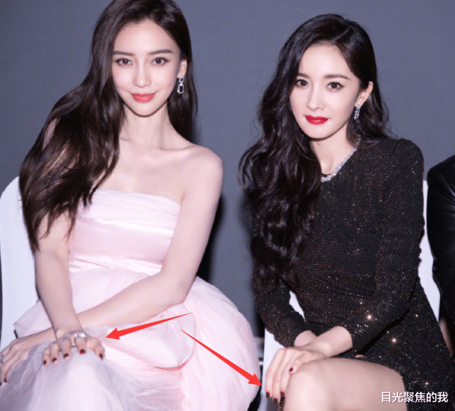 杨幂|baby杨幂后台照，所有人都关注两人颜值，我却被两人美甲吸引