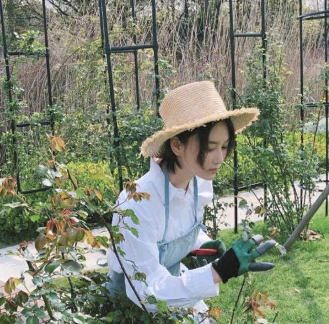 朱亚文▲朱亚文老婆也成花农，素颜现身暴露真实状态，从不化妆的女明星皮肤太真实了