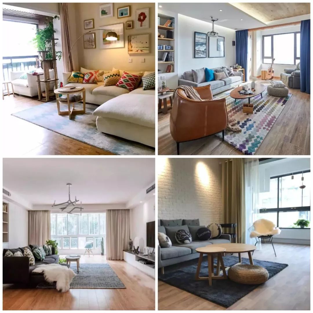 ▲客厅和阳台打通后，窗帘这样挂才更美观又实用！你家挂对了吗？