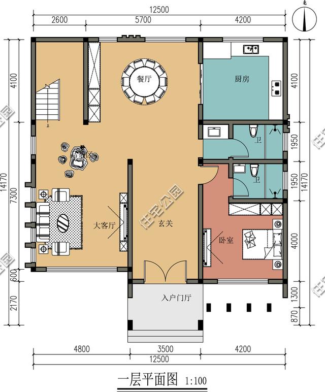 |车子买不起,车库必须有,8套带车库农村自建房图纸分享