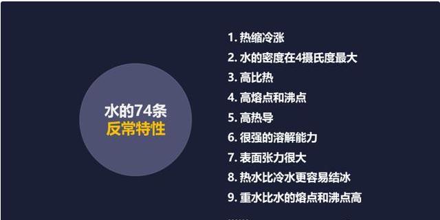 水，为什么说是自然界最复杂物质之一？