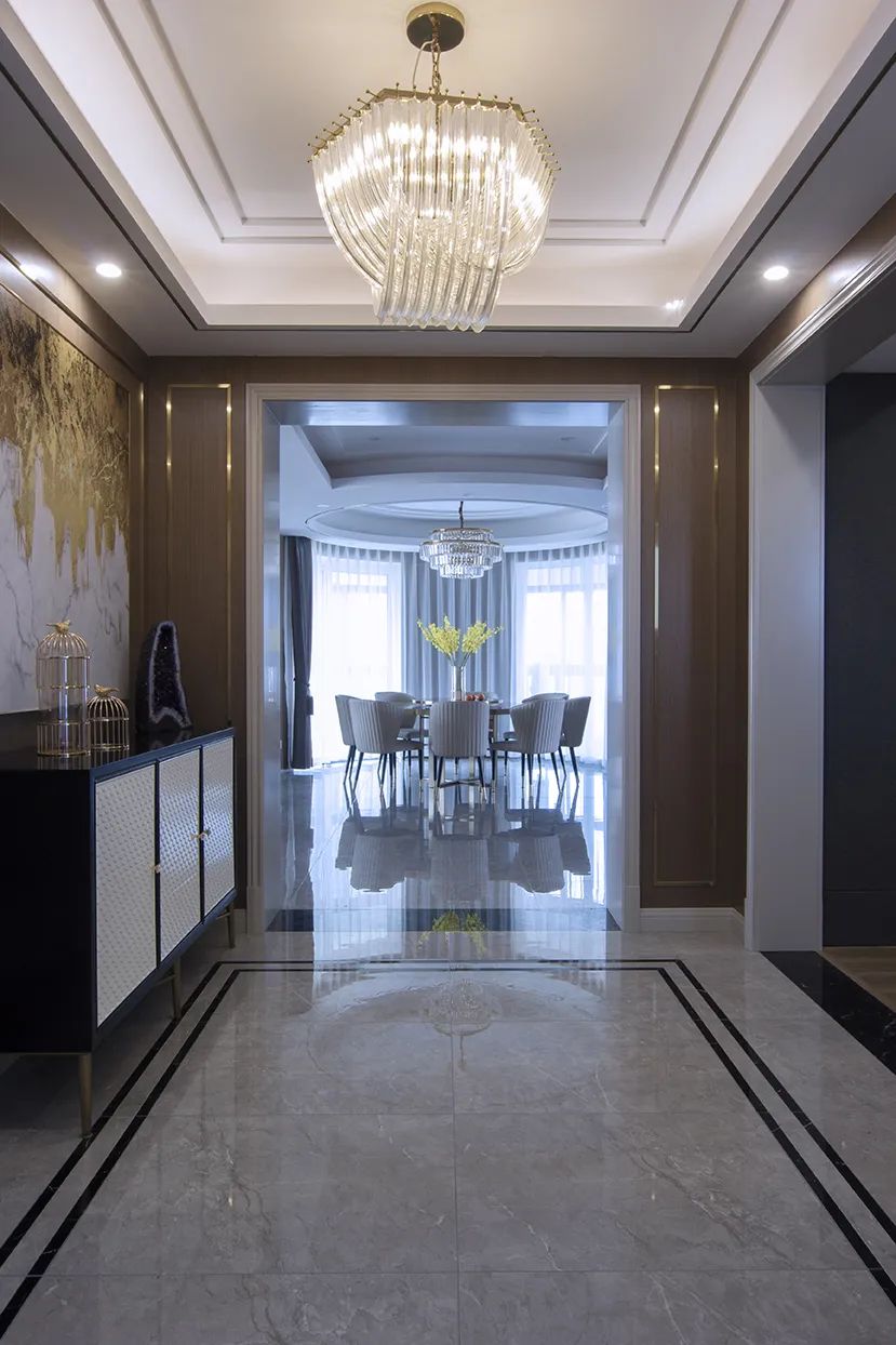 【】280㎡江景大户型，装成现代轻奢风，住如此大宅，人生无憾了！