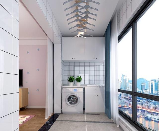 |客厅和阳台打通,邻居来参观,总觉得比他家大至少10平米,真好