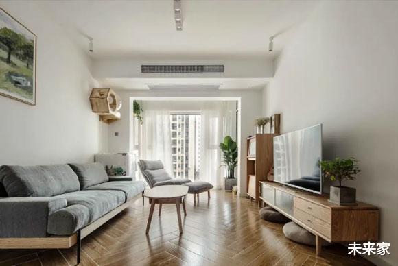 毛坯房|86㎡简约风格三房装修，入户花园改书房，全屋美极了！