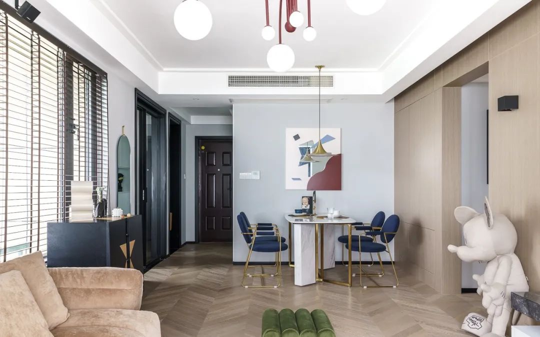 |97㎡现代轻奢北欧风,莫兰迪软装搭配,效果很惊艳!