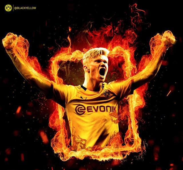 『哈兰德』多特这2000万花的值！19岁哈兰德太全能，最恐怖的是踢球还拼命