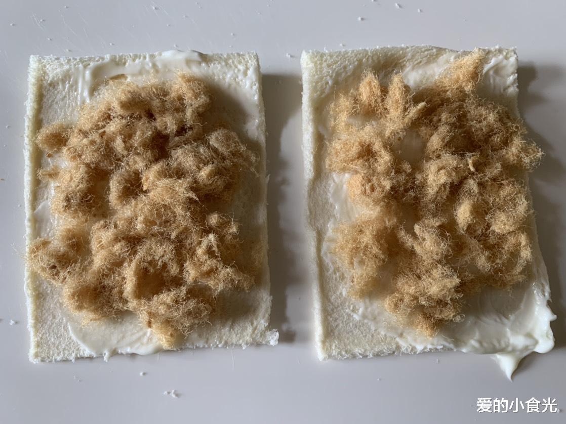 [肉松]孩子早餐最爱吃这卷，10分钟做好，香软拉丝味道棒，快手早餐首选