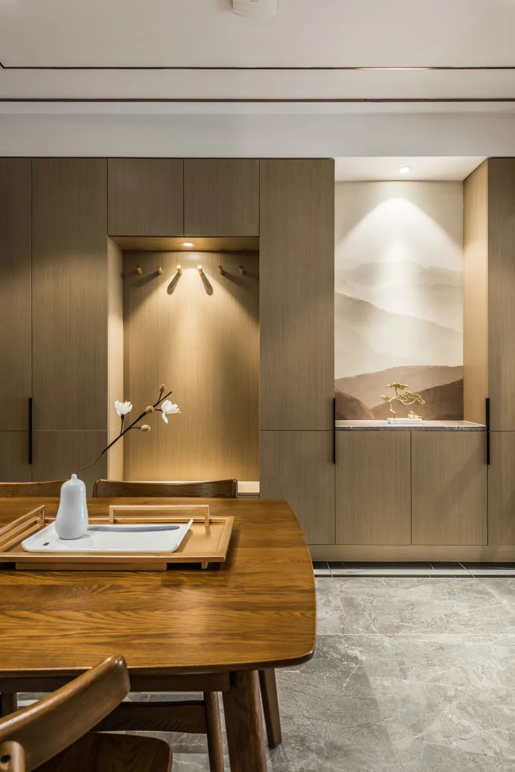 『』现代优雅的别墅，装成新中式风格，静谧舒适、雅致禅意的生活