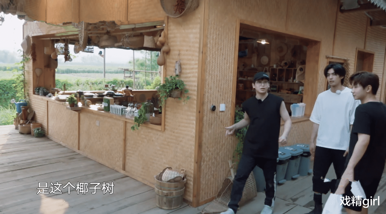 『宋威龙』宋威龙试图摘椰子被拒,又缠着彭彭出门捞河蚌,半路被何炅赶回家