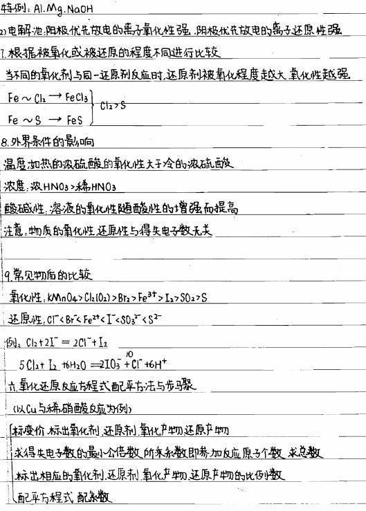 「学霸」衡中高考状元：化学手写笔记139页全（超清）学霸是这样炼成的