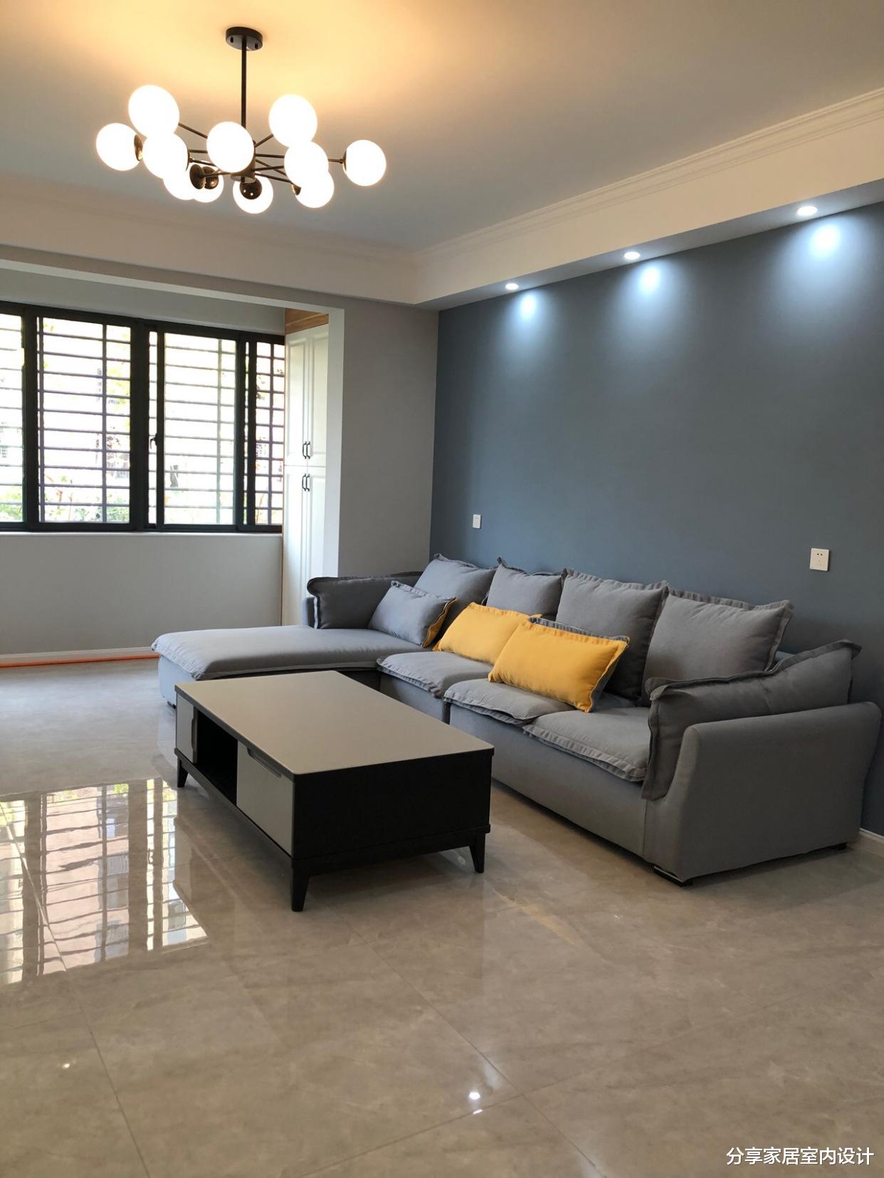 『背景墙』100平新房终于完工，一共花了22万，保洁做完效果还不错，晒晒！