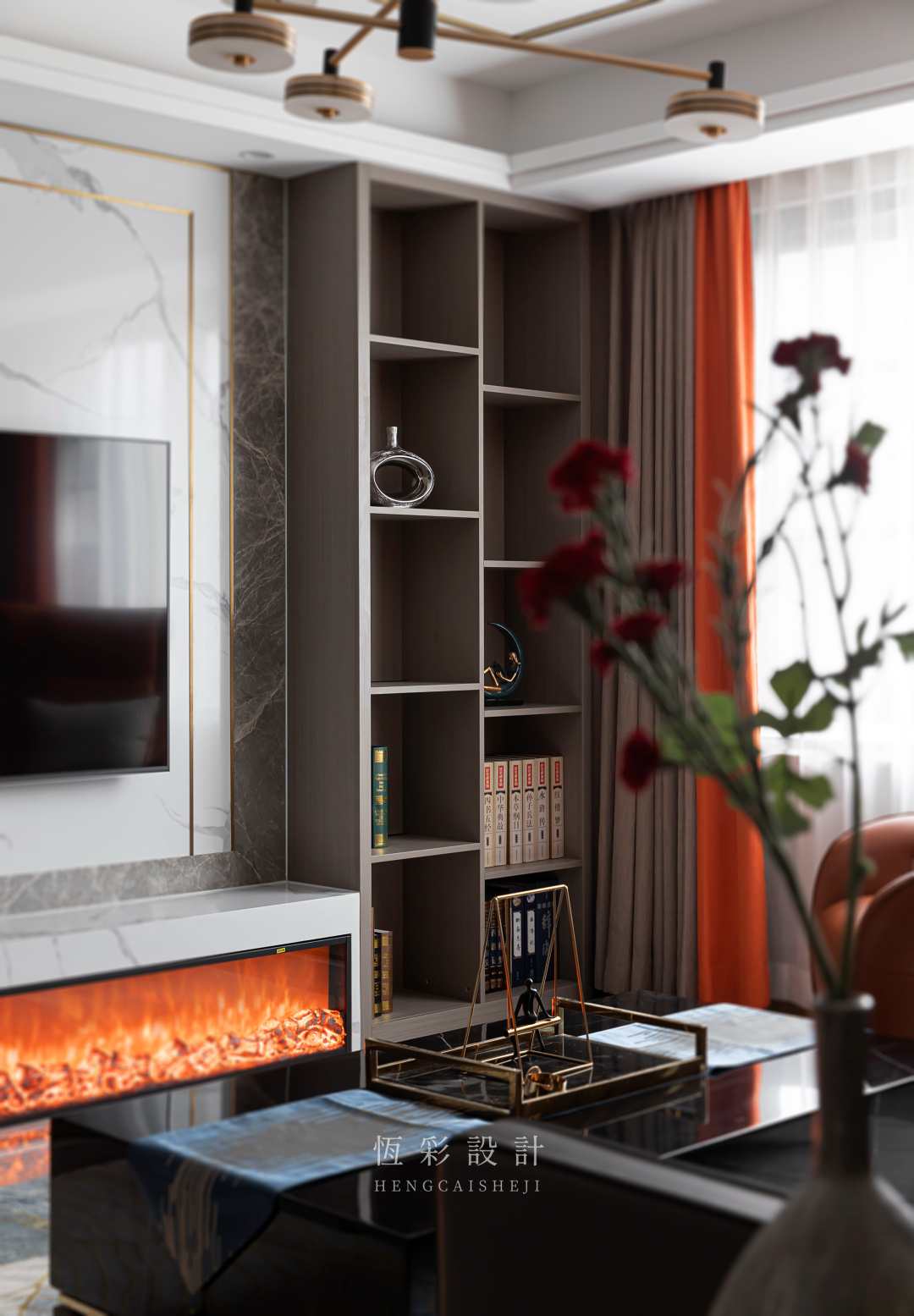 |新作首发 | 140㎡现代轻奢精致主义——致敬爱马仕橙