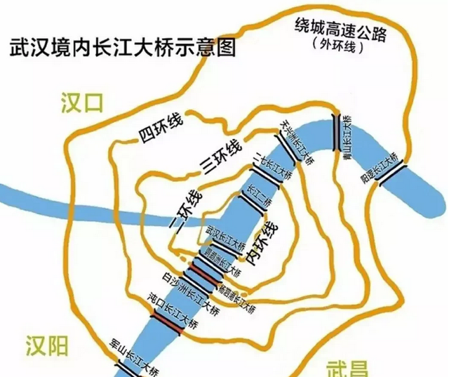 哈林酱ha 武汉五环介绍：六环线只包纳孝感、鄂州和汉川，你在几环？