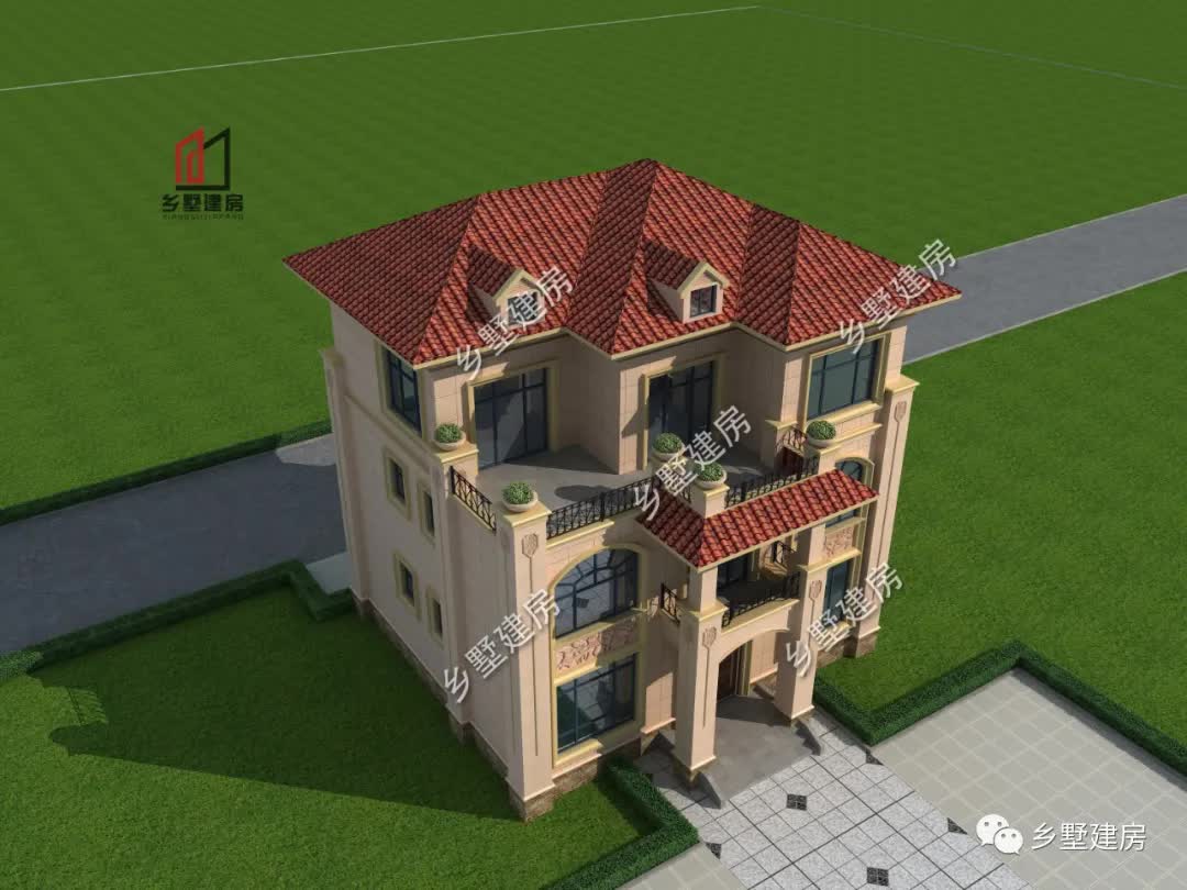 |11X11米典雅大气简欧式别墅，建一栋，享惬意人生