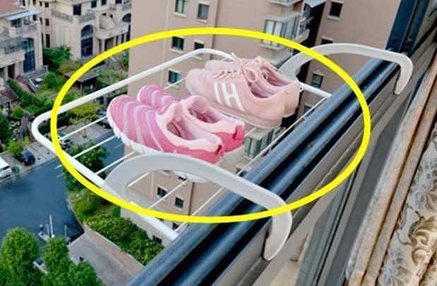 邻居家在晾衣杆上做了个小改动, 太聪明了, 看完想回家重装