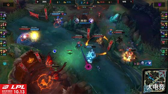 [綦江]LOL-LPL：Kanavi盲僧回旋踢锁定艾希，JDG让一追二WE收获3连胜