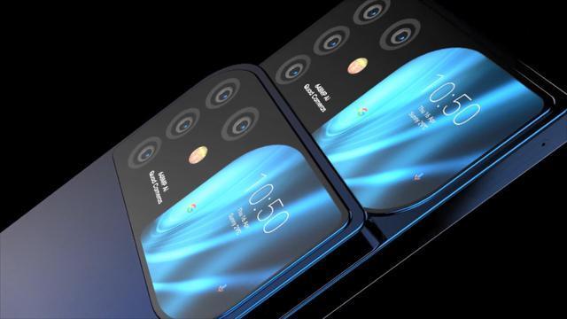 「柳叶刀」华为Mate40Pro概念图：柳叶刀机身前后双屏，屏幕打孔后置四摄