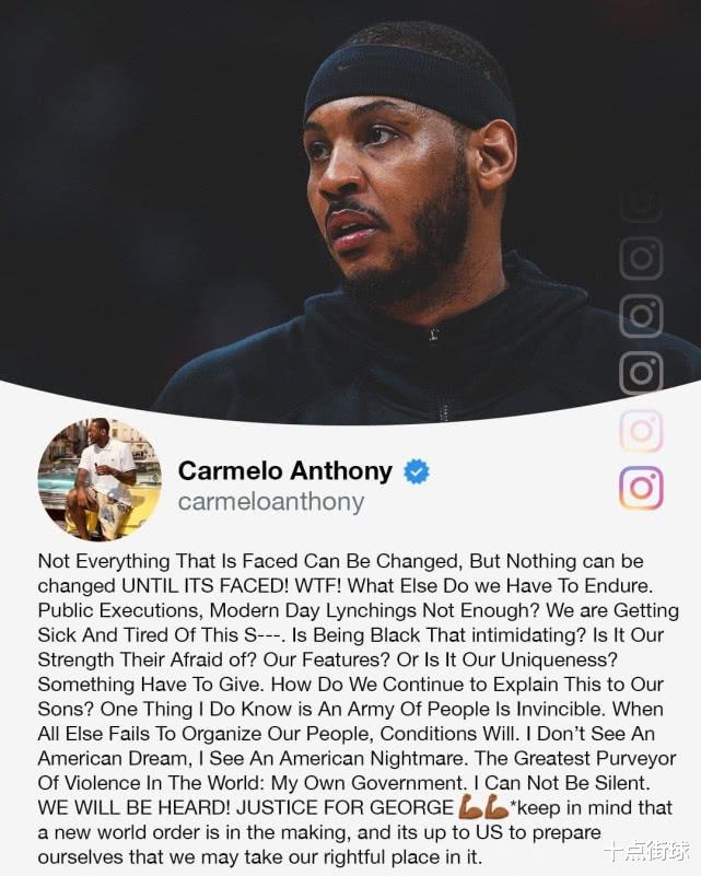 勒布朗·詹姆斯@美国抗议再升级!NBA第一名球员加入到了游行中,詹姆斯库里也站了出来