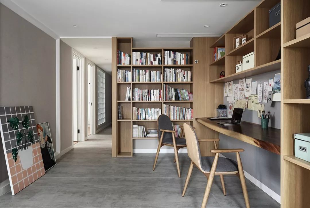 |原来书桌柜还能这样设计，美观又省空间，比独立书房还好用！