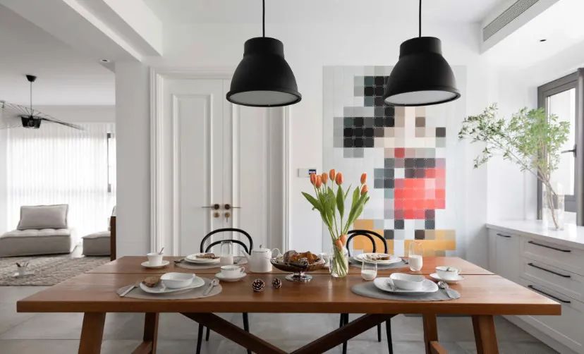 |130平北欧风，中西厨+7.2米超长台面，通透舒适