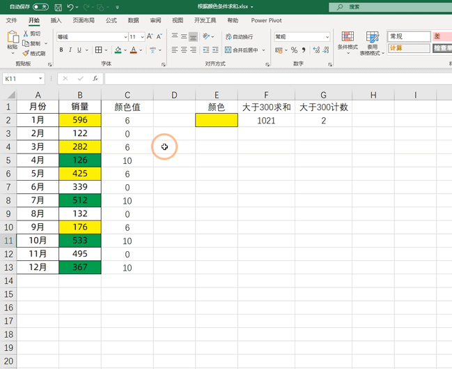 b-2轰炸机|老板让我根据颜色求和与计数，我不会，同事用宏表函数轻松搞定