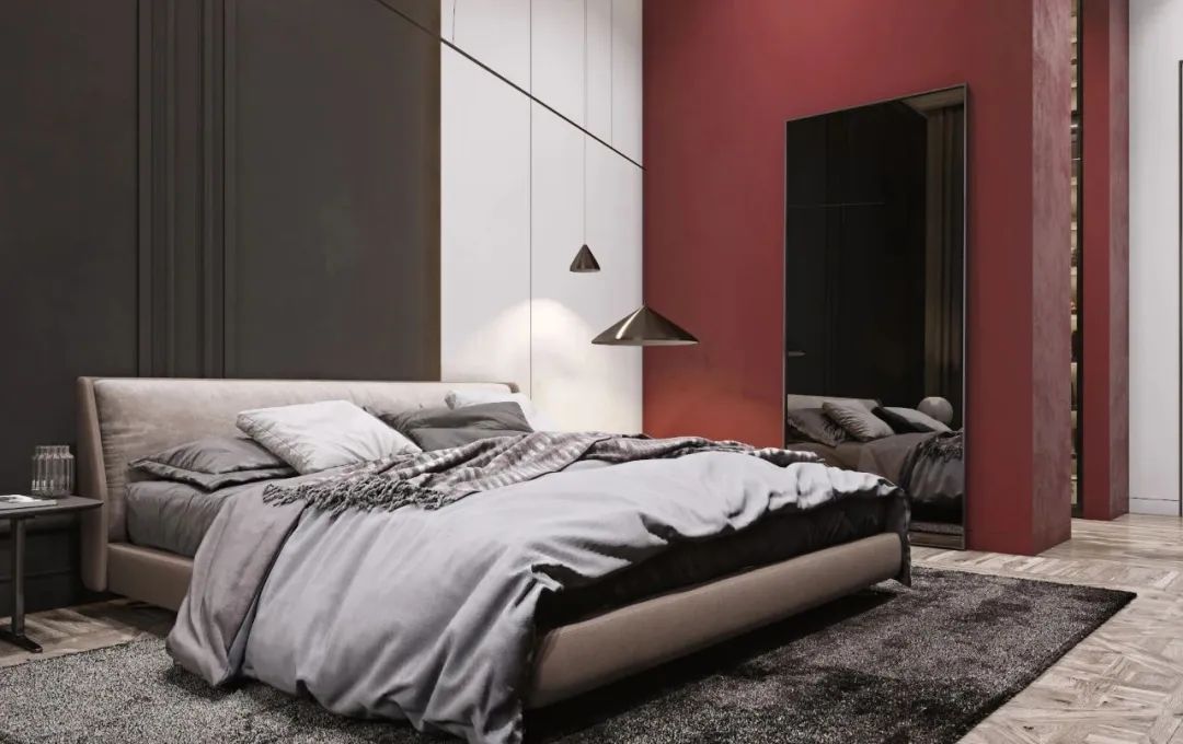 []「木禾堂」200㎡精致轻奢住宅，一抹低调红很高级！