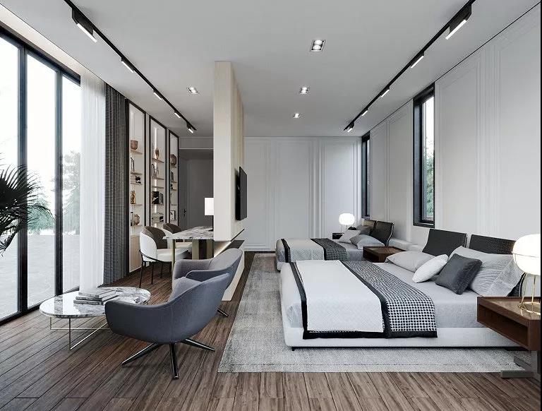 『』现代简约风别墅软装设计，简约尽显高级范